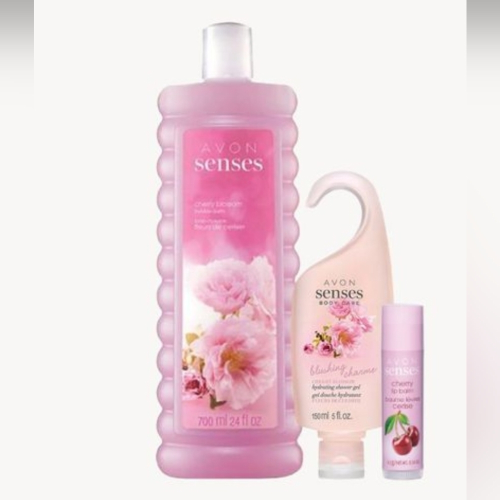 Avon Senses Cherry Blossom 3 Pieces Beauty Set